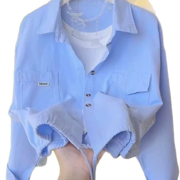 Blouse femme décontractée avec poches à rabat Chic & Stil