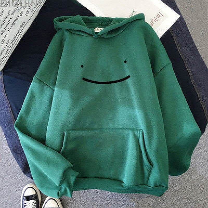 Women's hoodie with funny face motif Chic & Stil