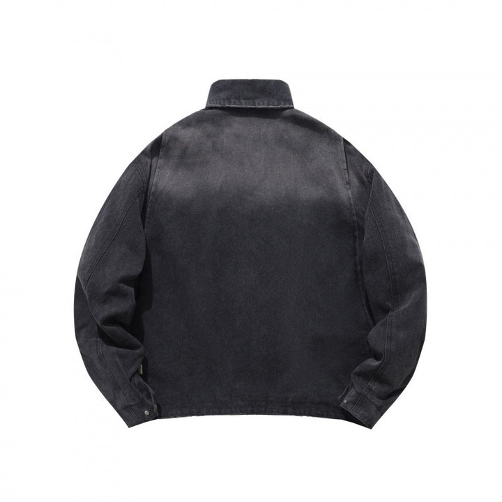 Men's Casual Worker Jacket made of soft canvas with zipper Amarae