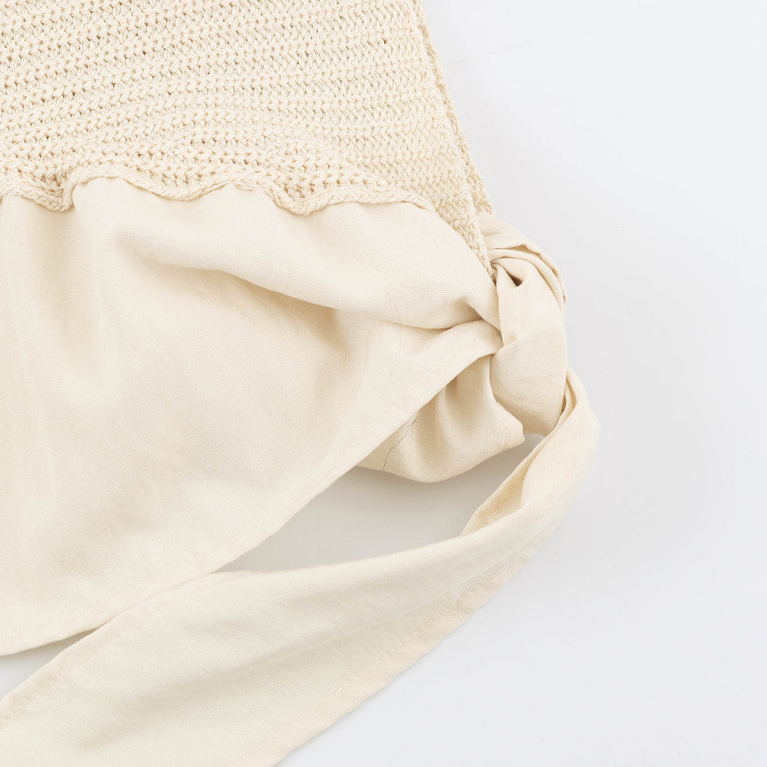 Women's Oversized Fine Knit Poncho with Asymmetrical Hem and Tie Band Amarae
