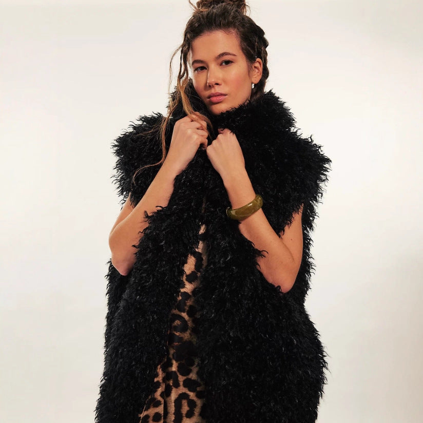 Ladies fur vest Amarae