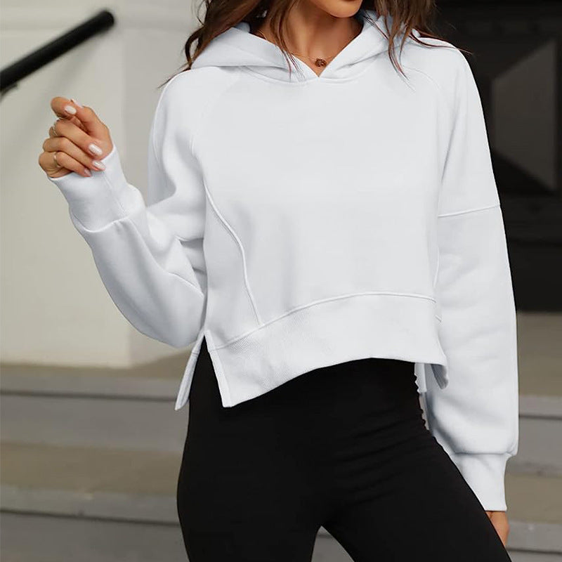 Women casual hoodie with side slits Lune London