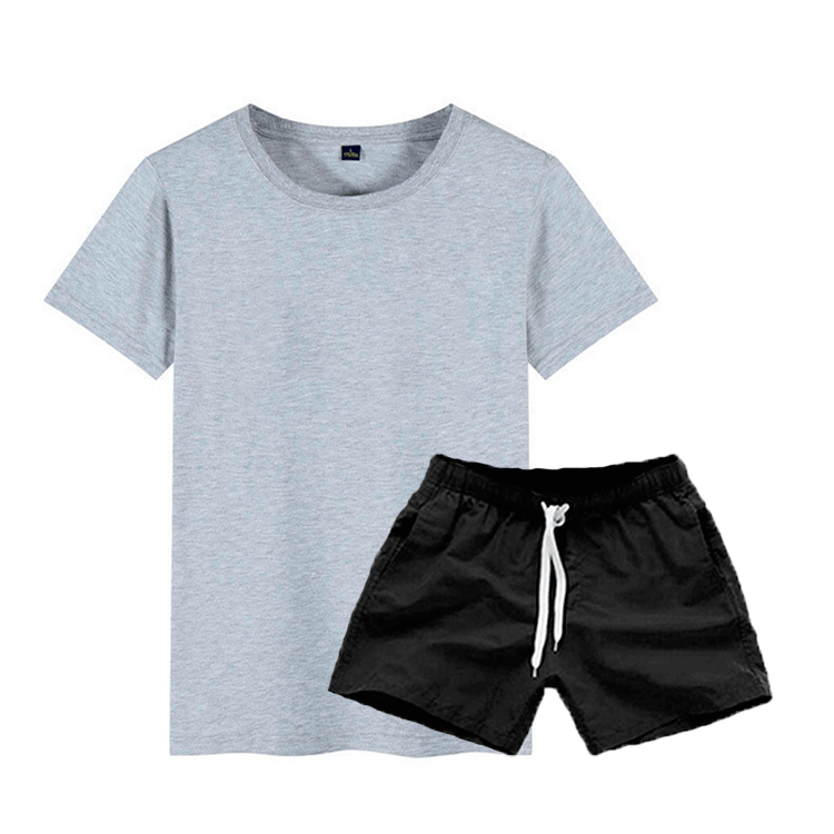 Women's T-shirt set and chic leisure shorts