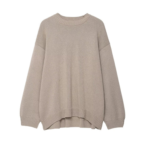 Women elegant casual knit sweater with wide sleeves Amarae