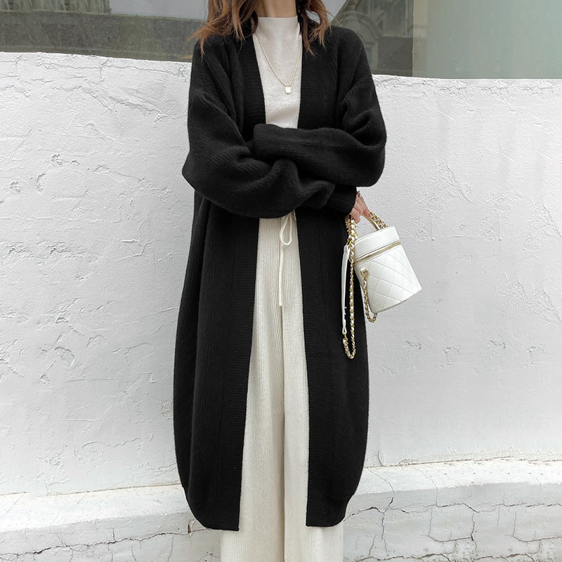 Manteau en tricot pour femmes avec coupe ample et manches volumineuses Chic & Stil