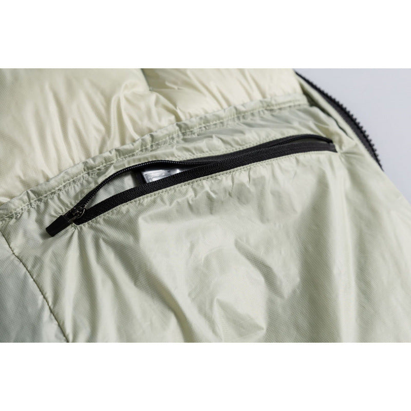 Unisex Padded Oversized Quilted Jacket with Light Thermal Padding and Stand-up Collar Amarae
