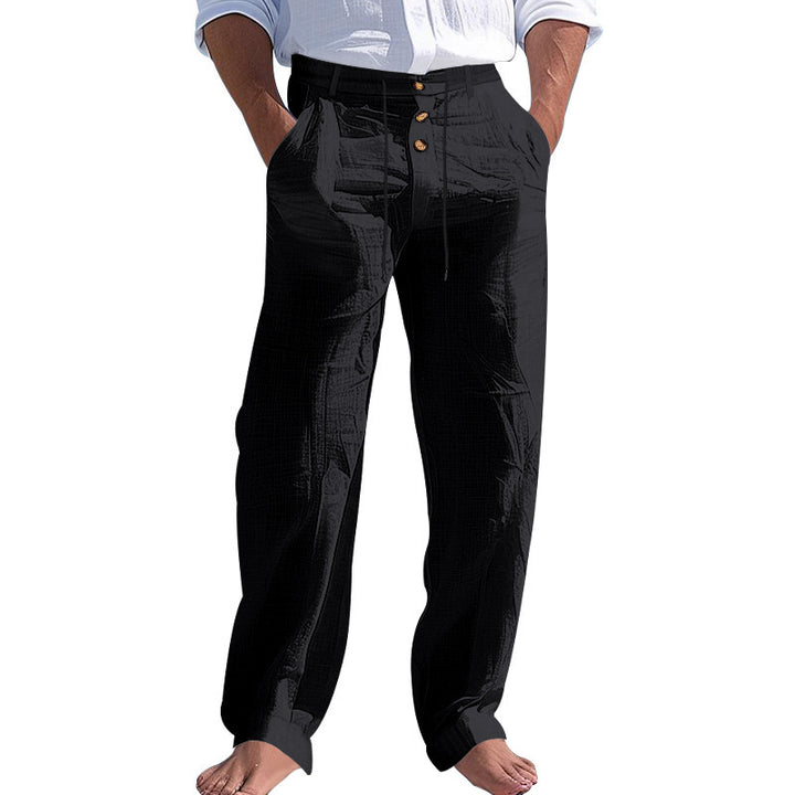 Casual beach pants for men with adjustable waist and practical pockets Lune London