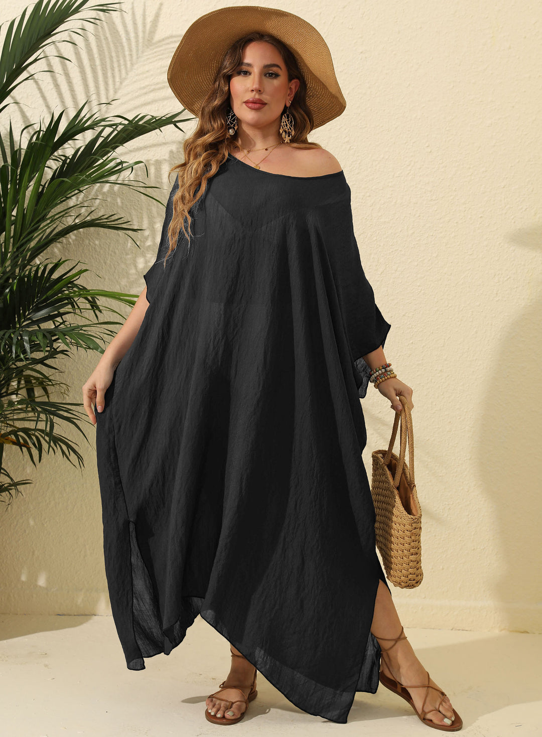 Ladies Light Beach Dress Off-Shoulder Lune London