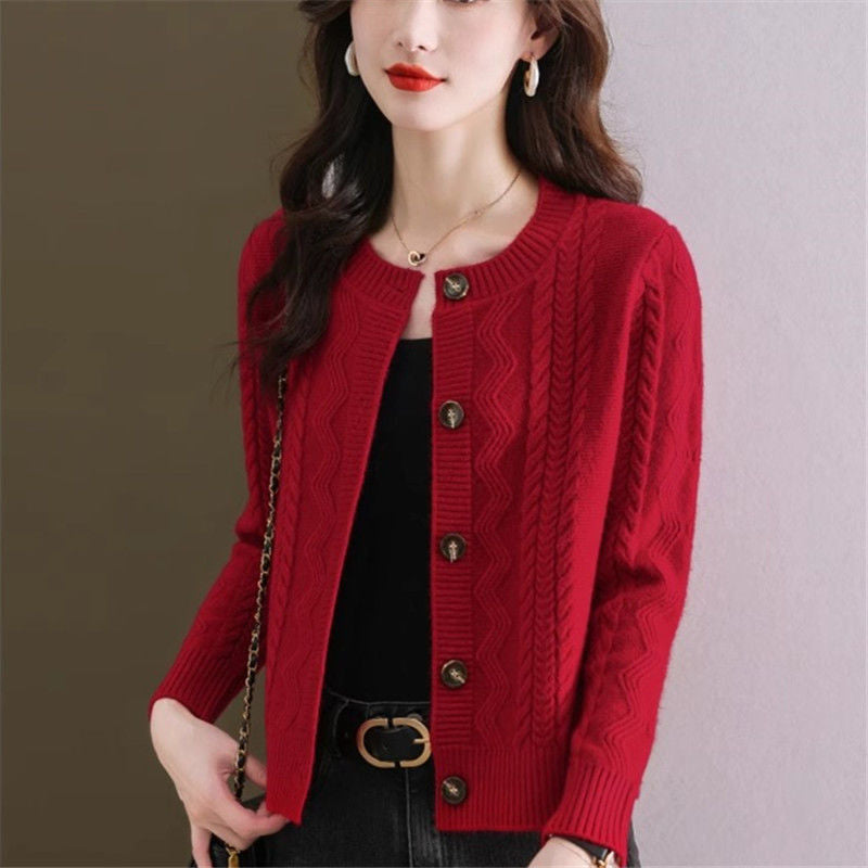 Cardigan confortable pour femmes avec détails de boutons décoratifs Chic & Stil