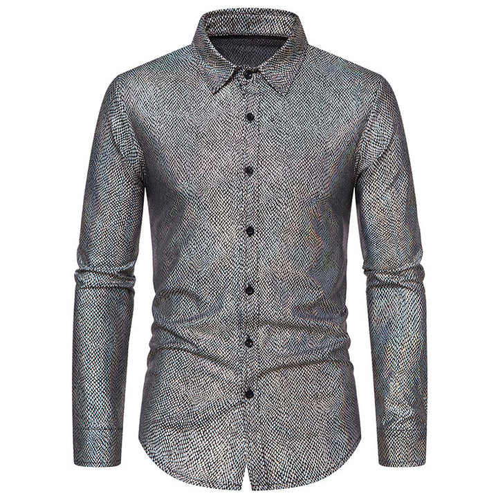 Elegant shirt for men in shiny material with a modern cut Chic and Style