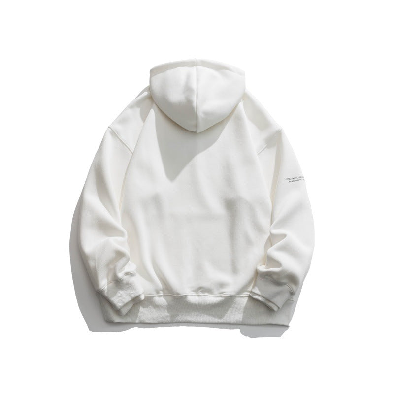 Unisex Oversize Hoodie with minimal logo print, fleece inner lining and kangaroo pocket Amarae