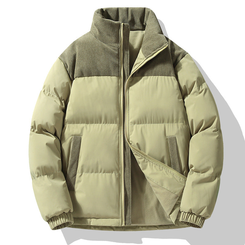 Women's quilted jacket with cord inserts, padded thermal filling and stand-up collar Amarae