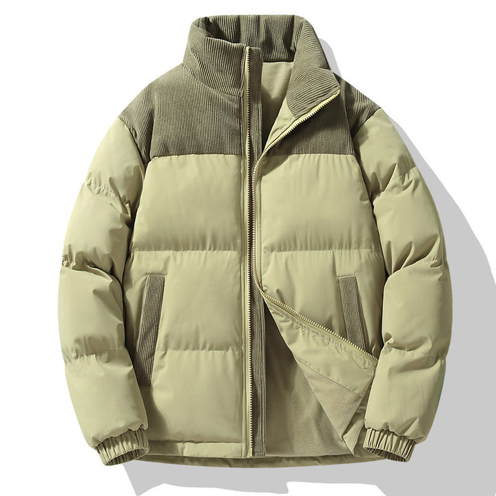 Women's quilted jacket with cord inserts, padded thermal filling and stand-up collar Amarae