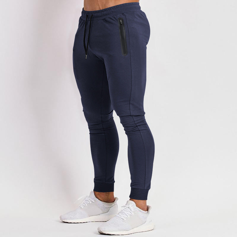 Slim-fit sports jogging pants for men with functional pockets Lune London