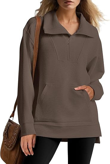 Ladies high-quality hoodie with textured design and practical pockets Lune London