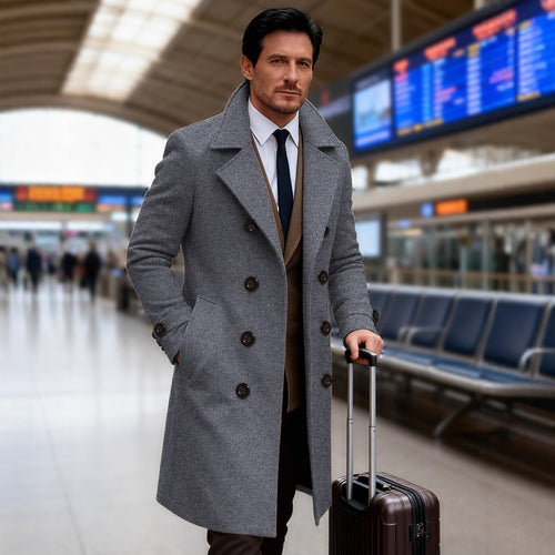 Elegant double tunnel coat for men Amarae