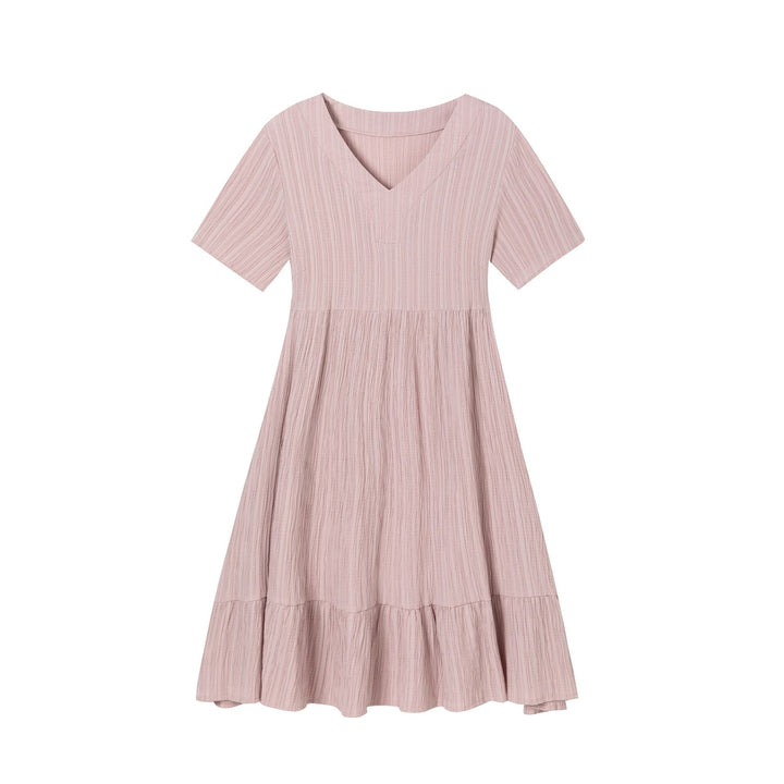 Ladies V neck midi dress Lune London