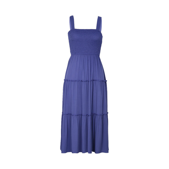 Women’s tiered dress with gathered top Lune London