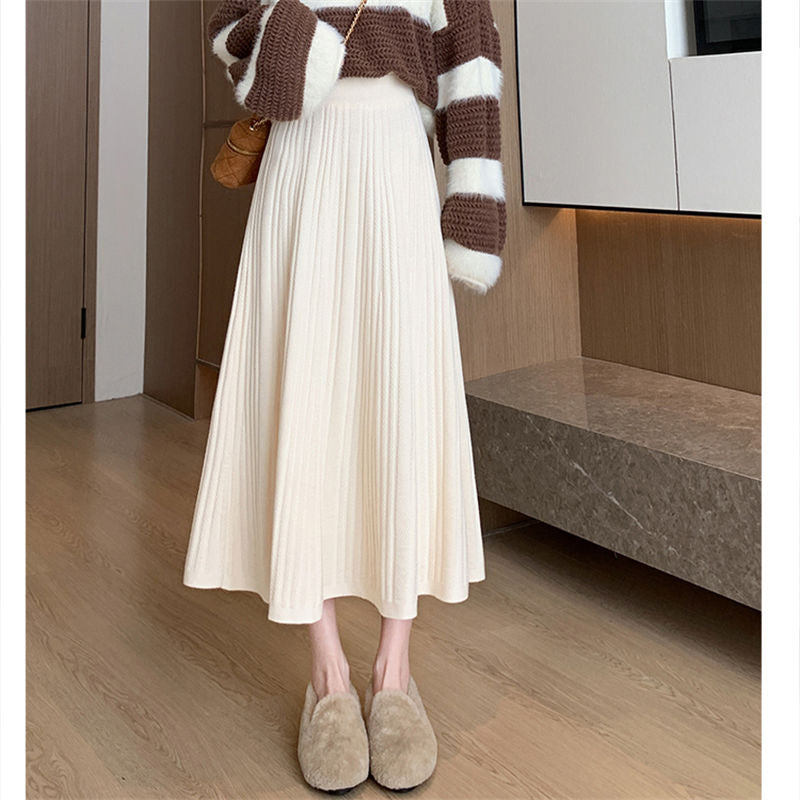 Jupe maxi plissée pour femmes Chic & Stil