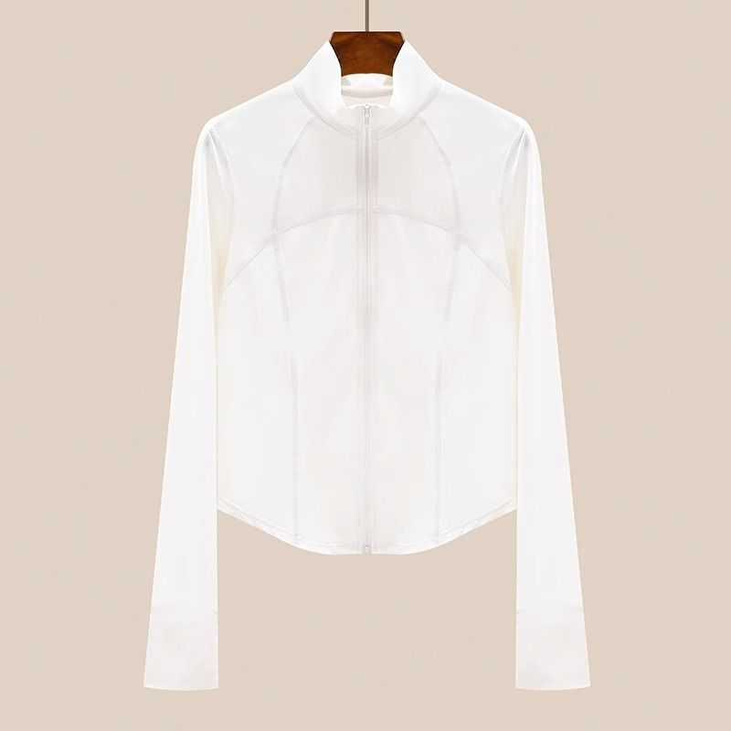 Veste décontractée sportive pour femmes avec col haut et zip intégral Chic & Stil