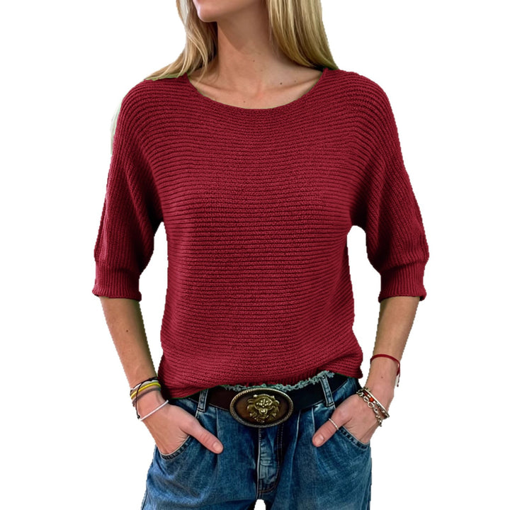 Pull en tricot décontracté pour femmes avec large poignet Chic & Stil