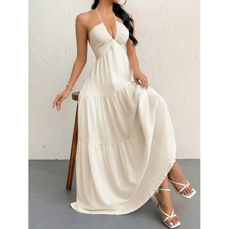 Layered Backless Maxi Dress Lune London for Women