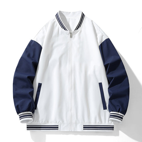 Sporty bomber jacket for women with contrasting sleeves Amarae
