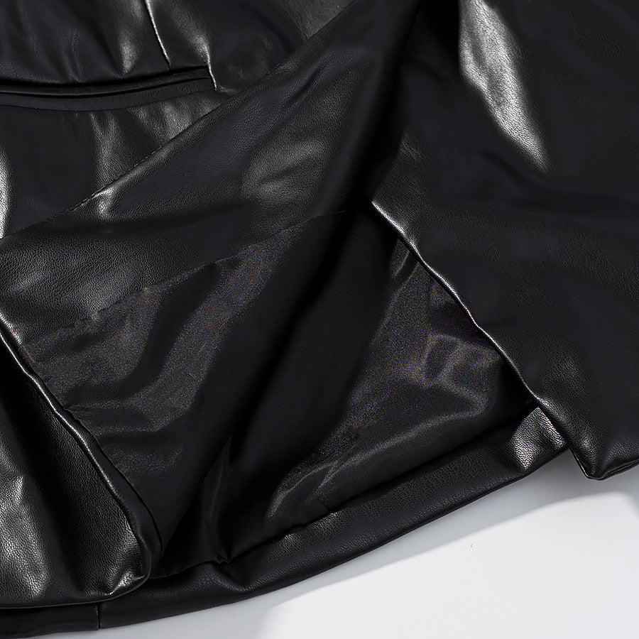 Lune London Elegant Faux Leather Jacket for Ladies