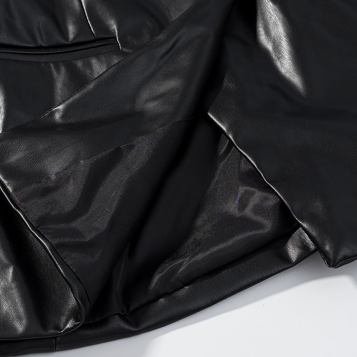 Lune London Elegant Faux Leather Jacket for Ladies