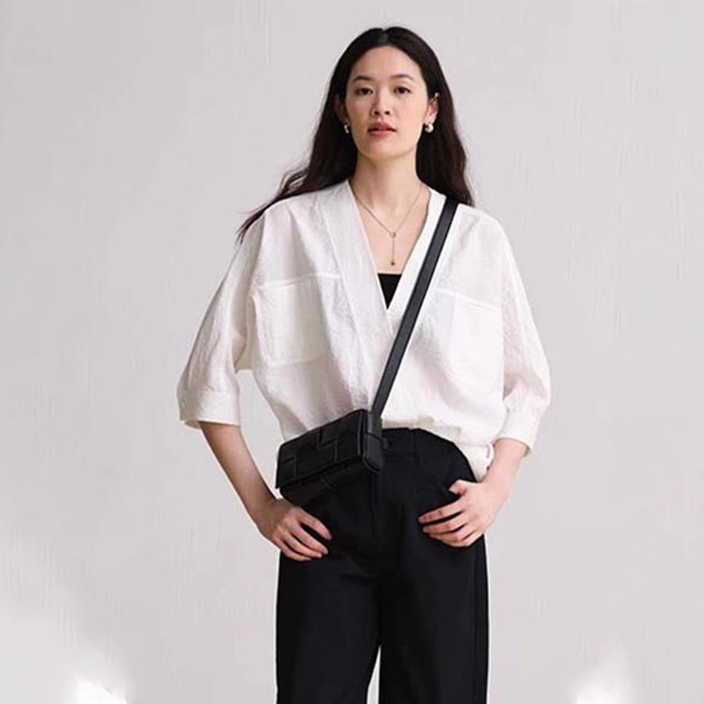 Blouse ouverte décontractée et élégante pour femmes Chic & Stil