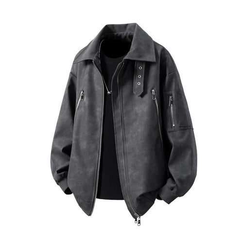 Men's transitional jacket with an innovative design and multifunctional zip pockets Amarae