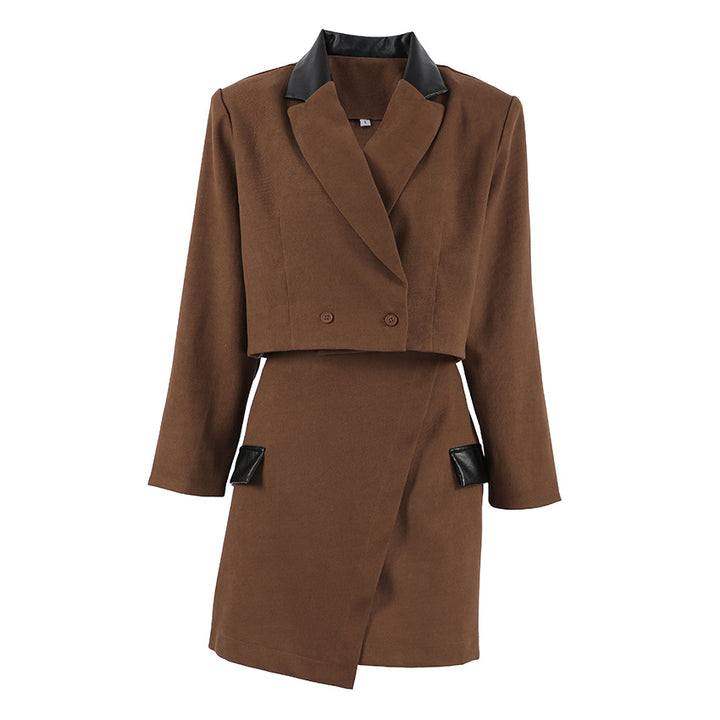 Mini dress for women with blazer design and contrasting accents Lune London
