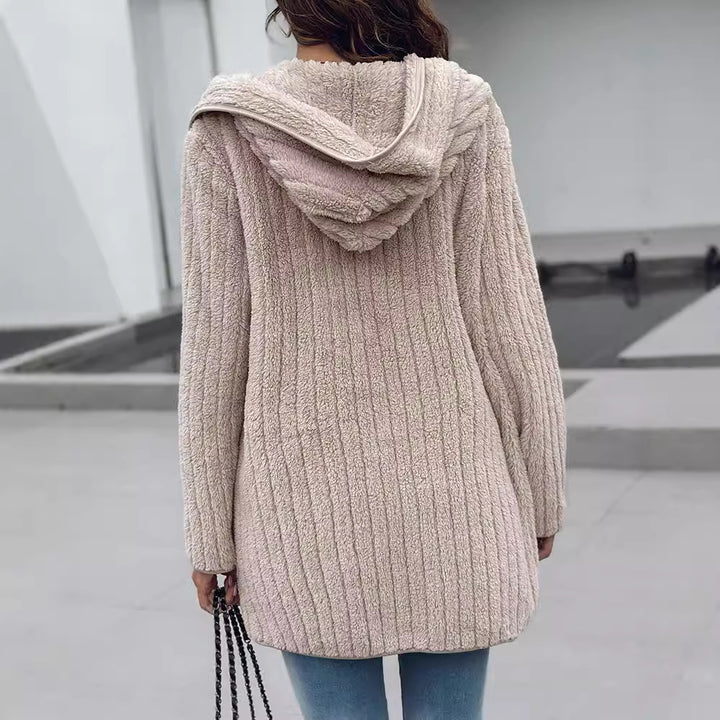 Ladies Comfortable Fleece Jacket with Structured Details Amarae