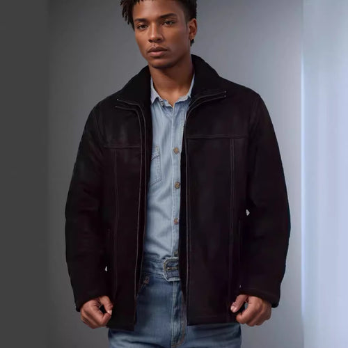 Luxurious genuine leather jacket for men Amarae