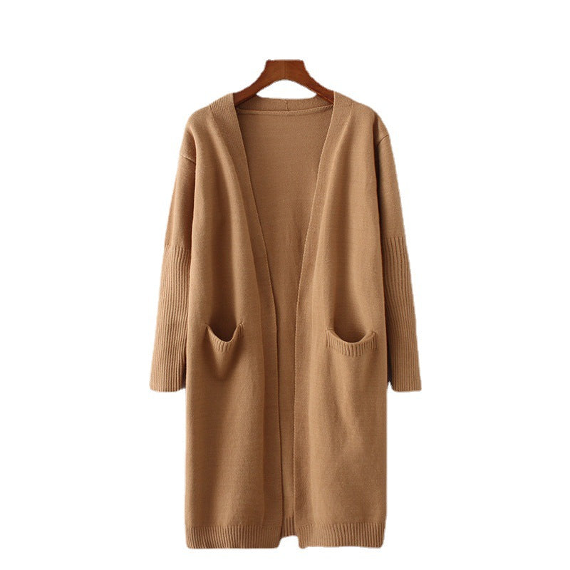 Cardigan femme en tricot épais avec poches pratiques et coupe décontractée Chic & Stil