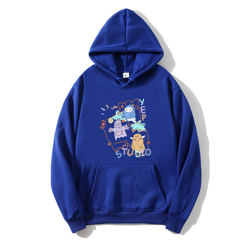 Women's hoodie with playful cartoon design Chic & Stil
