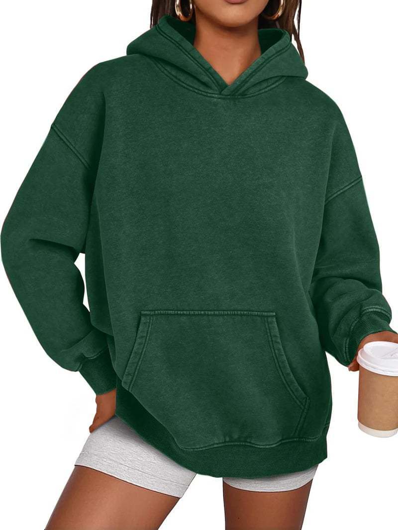 Lune London Cozy Oversized Sweater for Women with a Practical Kangaroo Pocket