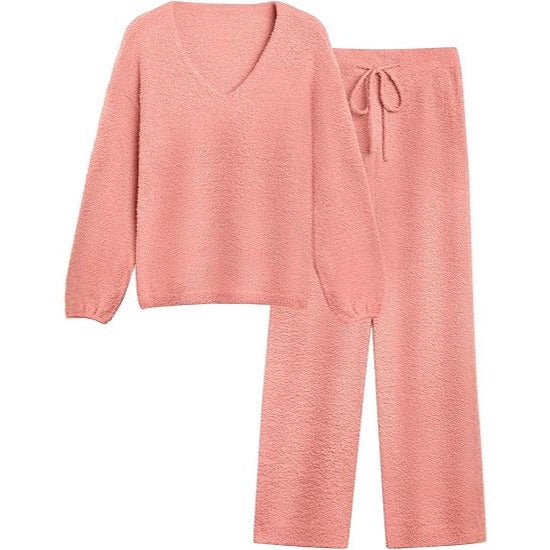 Ensemble de détente pour femmes en matériau légèrement texturé Chic & Stil