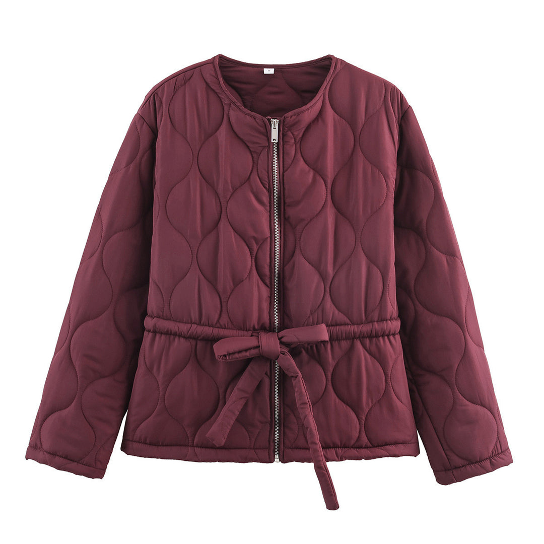 Quilted casual jacket for women with waist belt Lune London