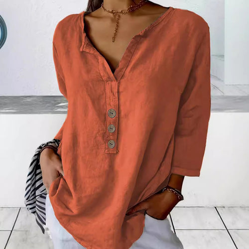 Shirt blouse for women with casual button placket Amarae