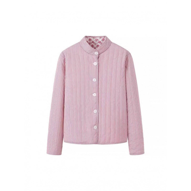 Reversible cotton jacket for women with elegant print Amarae