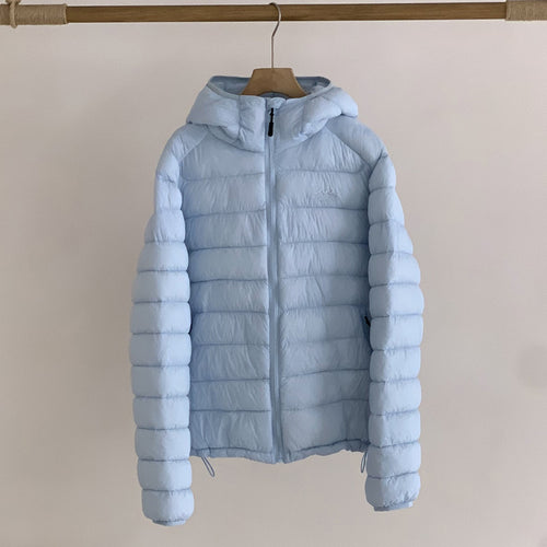 Ladies ultralight down jacket with removable hood and elastic hem Amarae