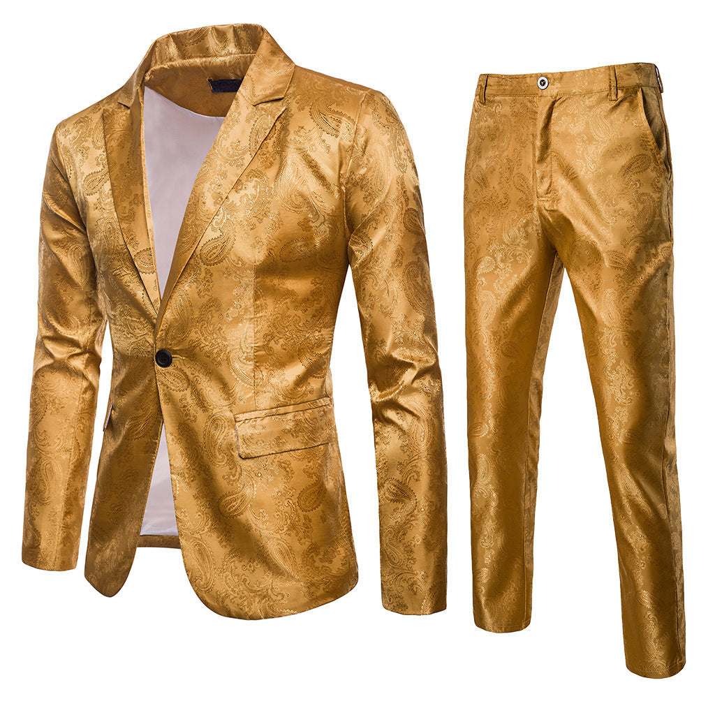Elegant suit set for men with a fine paisley pattern Lune London