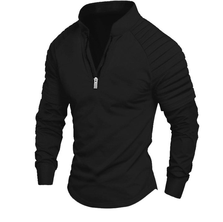 Sporty zip sweater for men with Lune London fashion accents