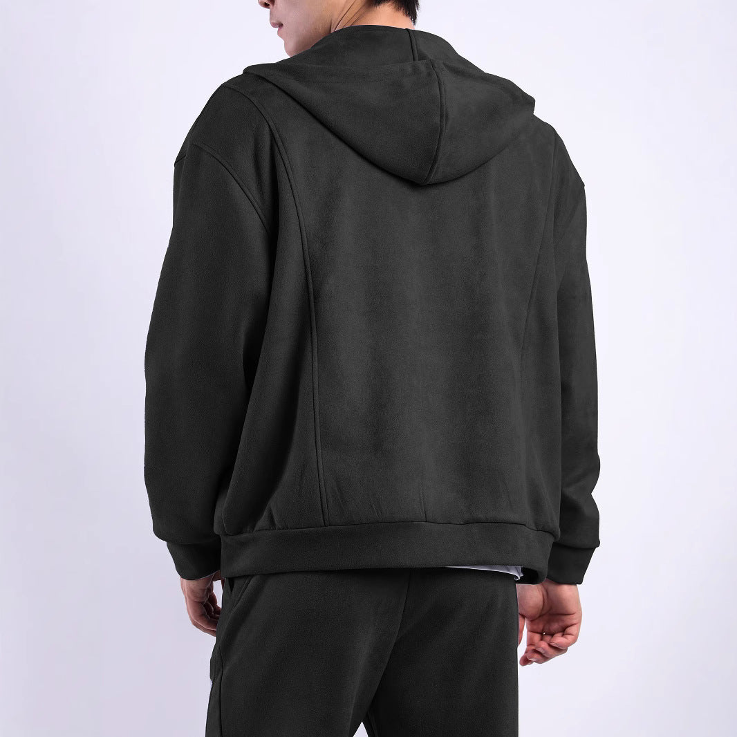 Men's fleece jacket with ergonomic cut and practical pockets Lune London