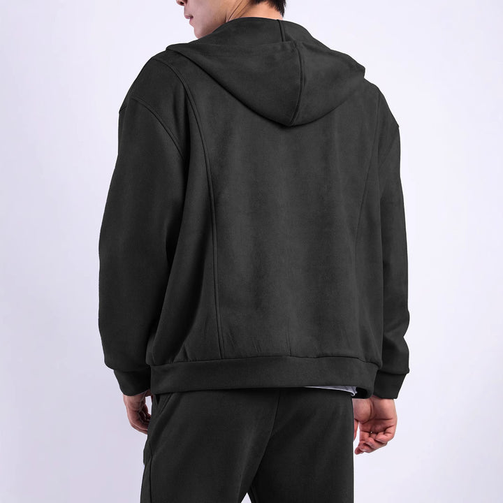 Men's fleece jacket with ergonomic cut and practical pockets Lune London
