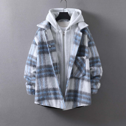 Casual checkered coat for women with soft lining and practical pockets Amarae