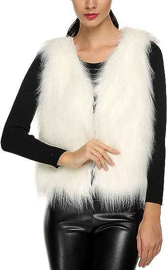 Ladies Elegant Faux Fur Vest Chic and Stylish