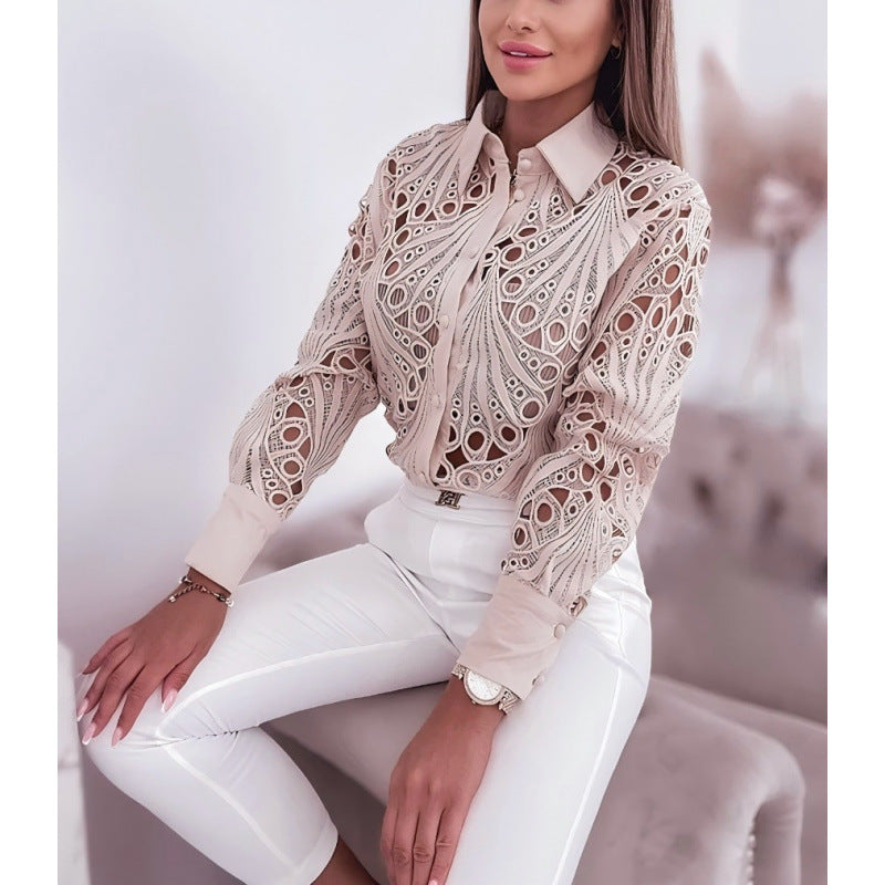 Elegant blouse for women with a unique cut design Lune London