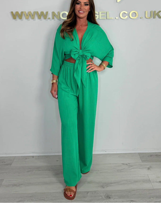 Chic wide set with front knot for women Lune London